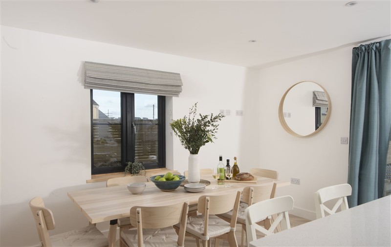 Dining room at Atlantic Point, Cornwall