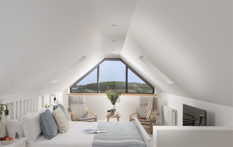 One of the bedrooms at Atlantic Point, Cornwall