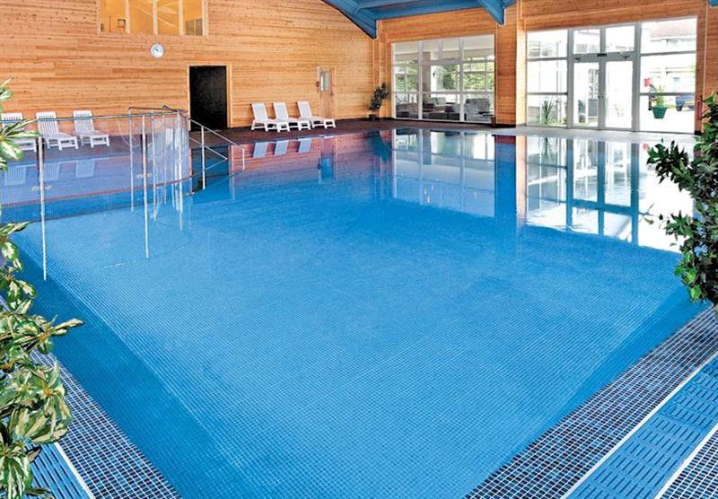 Indoor heated swimming pool at Atlantic Reach Country Club in Cornwall, South West of England
