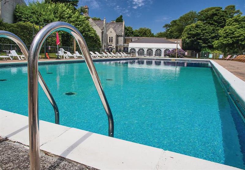 Outdoor pool at Atlantic Reach Country Club in Cornwall, South West of England