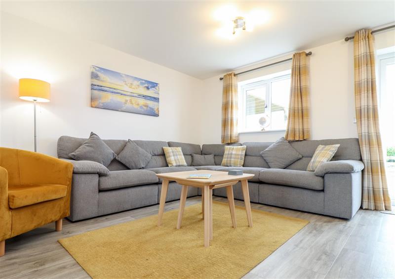 Relax in the living area at Atlantic Reach, Marazion