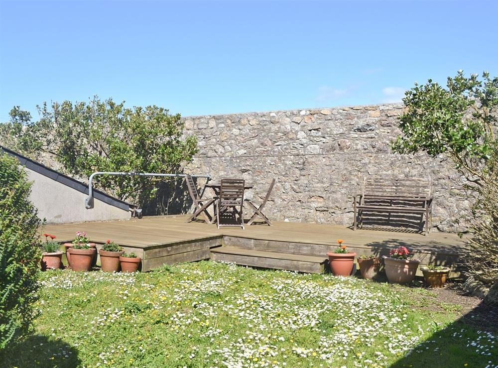 Garden at Atlantic View in Cape Cornwall, near St Just, England