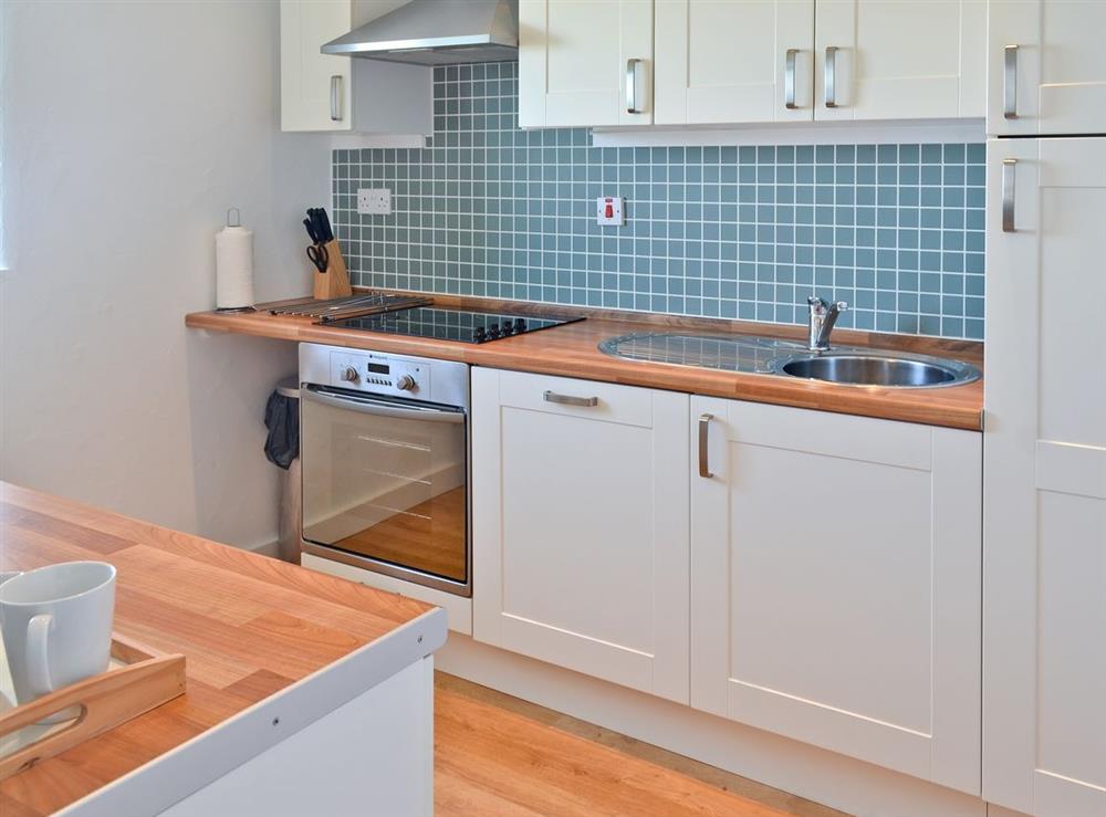 Kitchen at Atlantic View in Cape Cornwall, near St Just, England