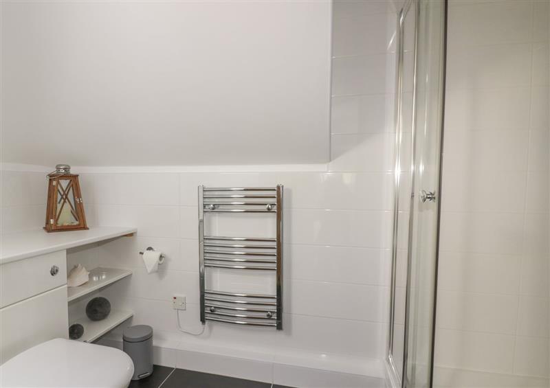 This is the bathroom at Atlantic View, Holywell Bay