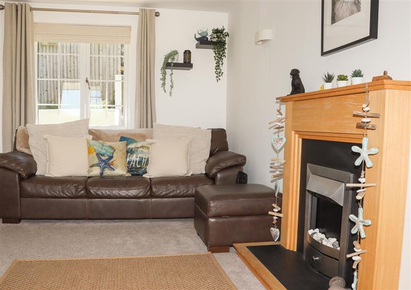 The living room at Atlantic View, Poundstock near Bude