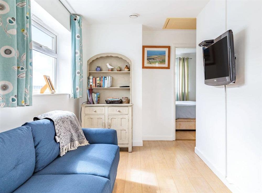 Living area at Atlantic Way- Cosy Hideaway in Porthtowan, Cornwall