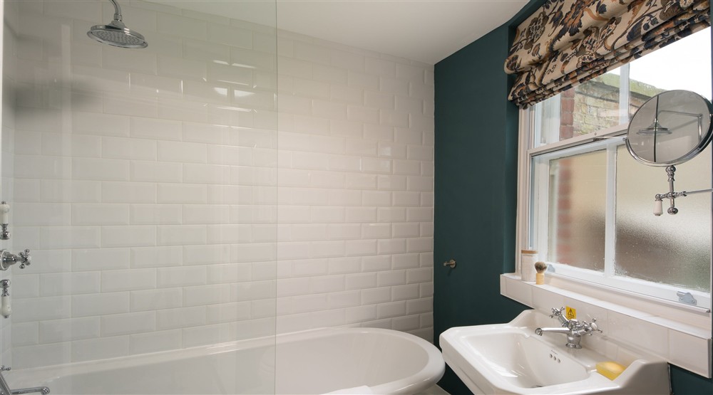 The bathroom at Attingham West Lodge in Shrewsbury, Shropshire