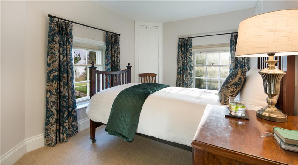 The single bedroom at Attingham West Lodge in Shrewsbury, Shropshire