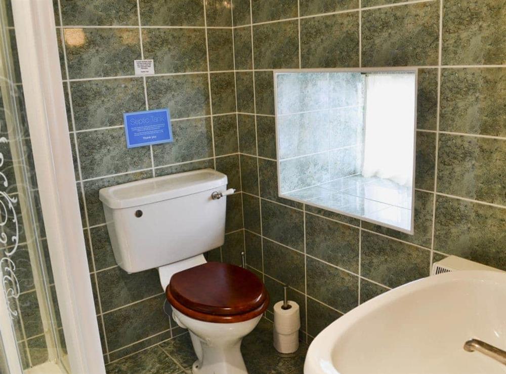 En-suite shower room at Aubretia Trail in Akeld, Wooler, Northumberland., Great Britain