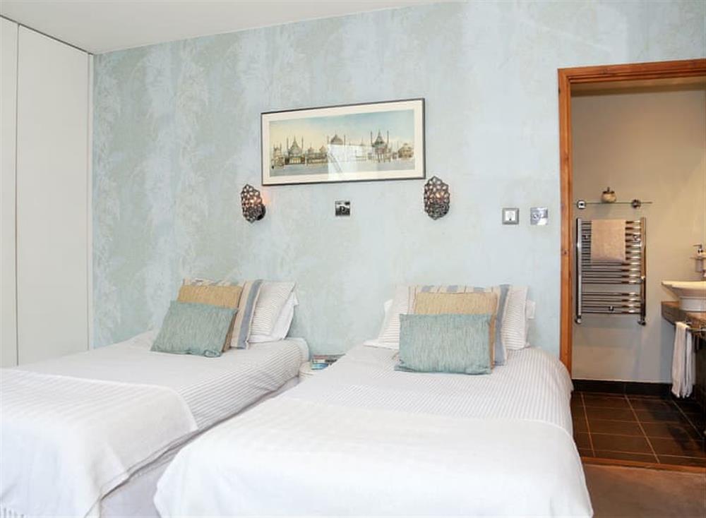 Twin bedroom at Aubyns in Hove, Sussex