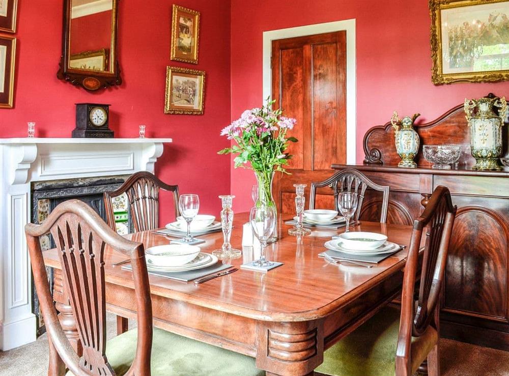 Dining room at Auchengruith Cottage in Mennock, Dumfriesshire