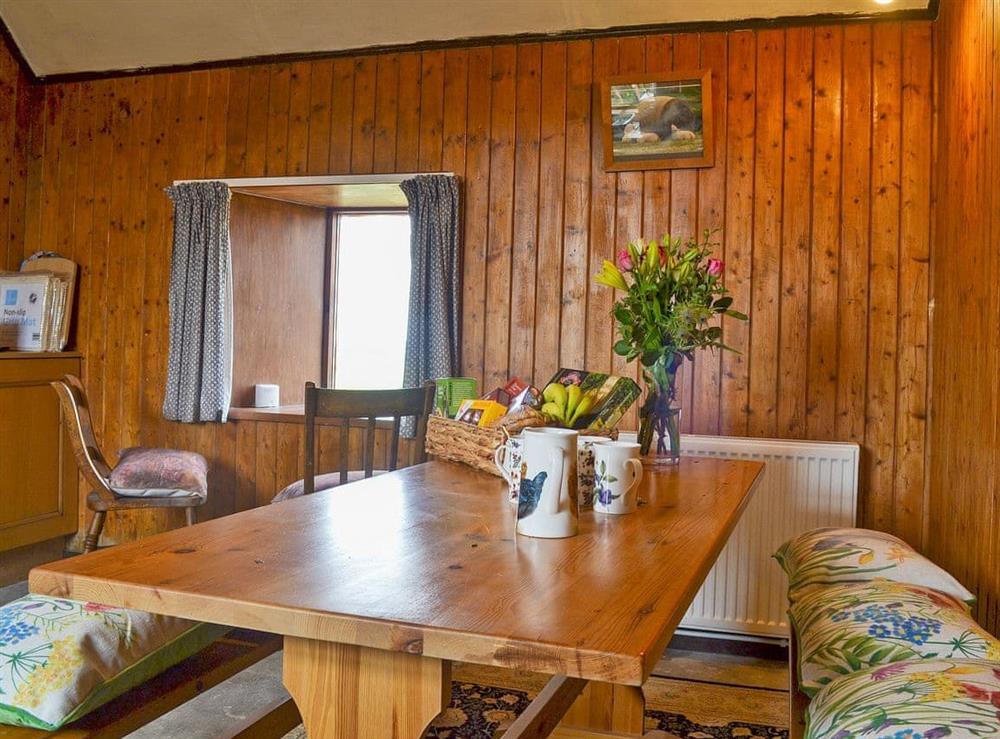 Dining Area at Auchmedden Cottage in Near Pennan, Aberdeenshire