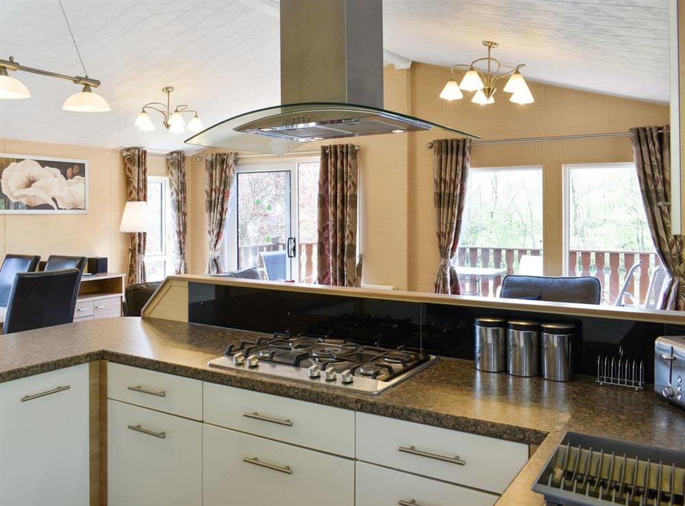 Fully appointed kitchen at The Pines, 