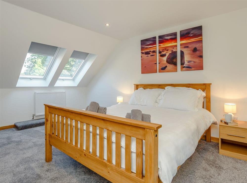 Double bedroom at Auld Kirk Hall in Woodhead, near Turriff, Aberdeenshire