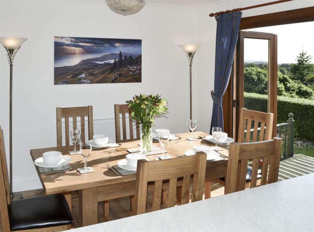 Inviting dining area at Auldfield in Lhanbryde, near Elgin, Highlands, Morayshire