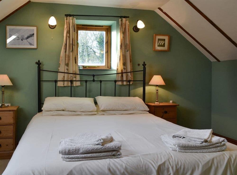 Relaxing double bedroom at Aunt Nell’s Cottage in Hartland, Devon