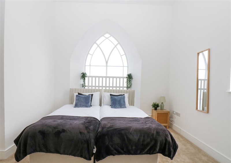 One of the bedrooms at Aurelian House, St Johns Chapel