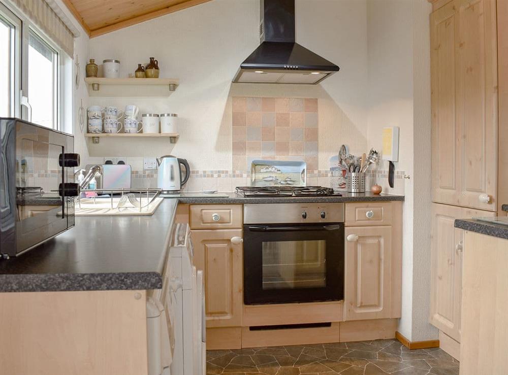Kitchen area (photo 2) at Avalon lodge in Killigarth, near Polperro, Cornwall