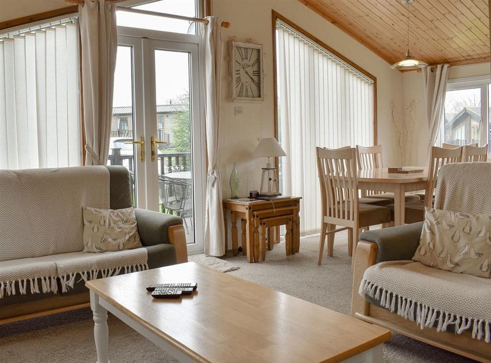Living area (photo 2) at Avalon lodge in Killigarth, near Polperro, Cornwall