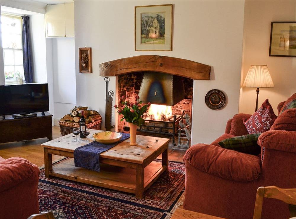 Living room at Avenel Cottage in near Kelso, Roxburghshire