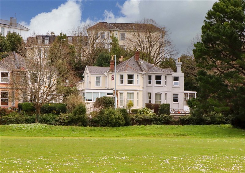 This is the garden at Avenue Park Villa, Torquay
