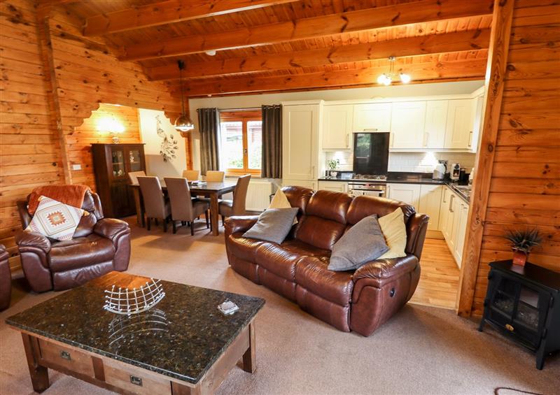 The living area at Avocet Lodge, Tattershall Lakes Country Park
