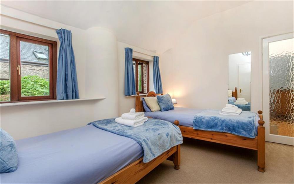 Another view of the ground floor bedroom at Avon Barn in Diptford