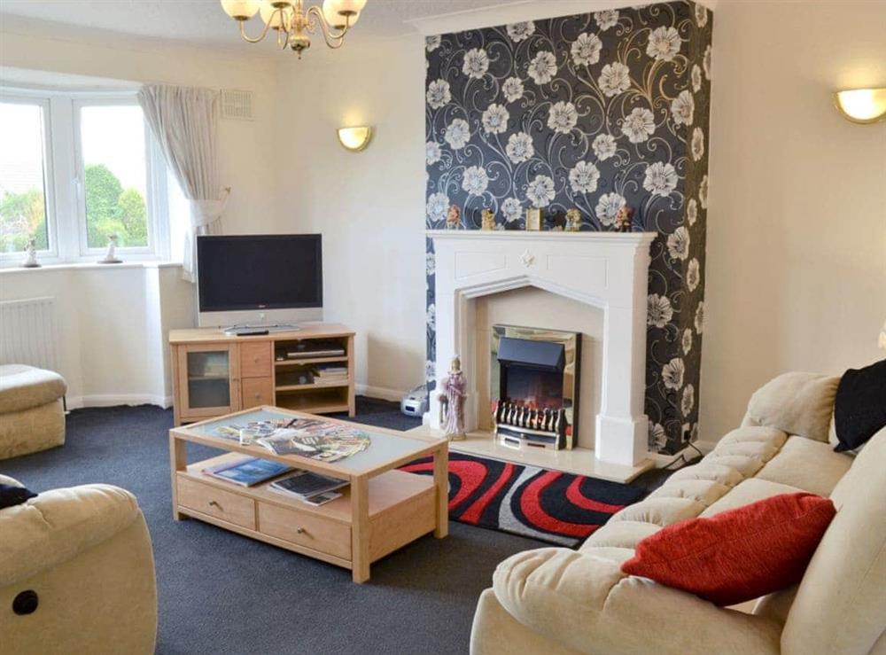 Living room at Avonlea in Ulrome, near Bridlington, North Humberside