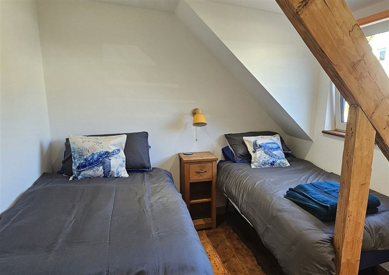 One of the 2 bedrooms at Awel Deg, Tresaith