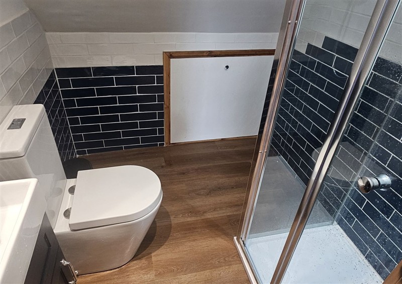 The bathroom at Awel Deg, Tresaith