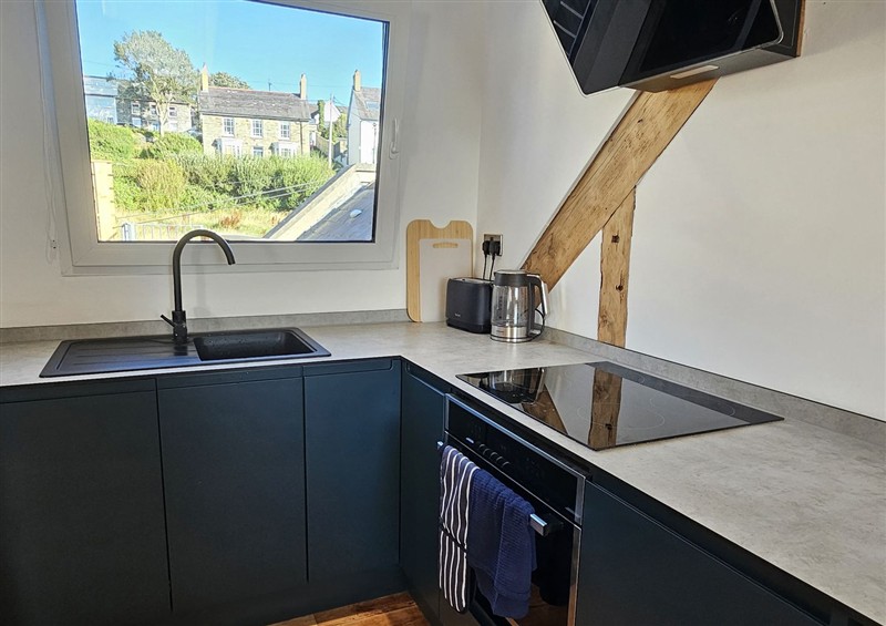 The kitchen at Awel Deg, Tresaith