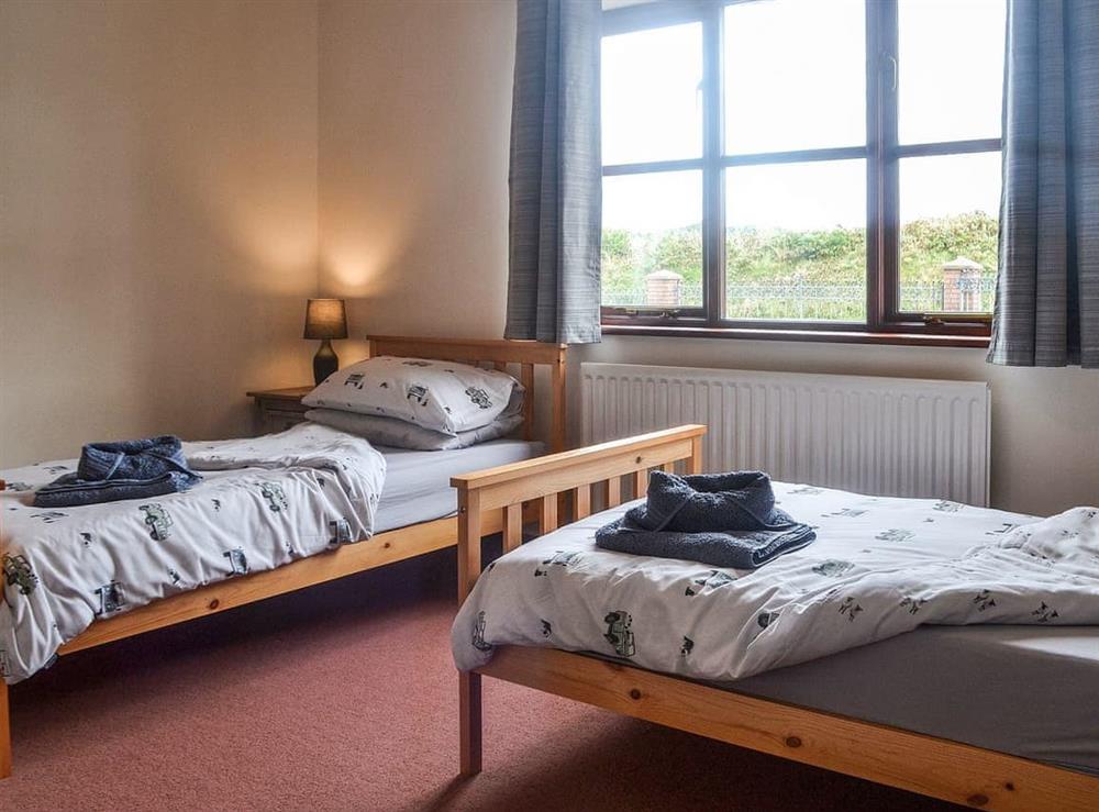 Twin bedroom at Awel Wen in Tregaron, Dyfed