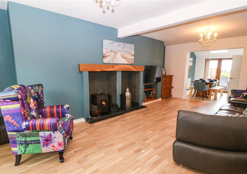 Relax in the living area at Awel-y-Mor, Llandwrog
