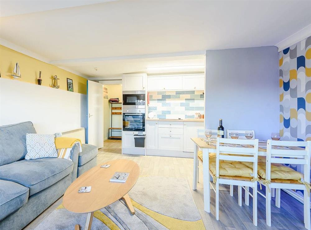 Open plan living space at Awl Y Mor Sea Breeze in Cemaes, near Amlwch, Anglesey, Gwynedd