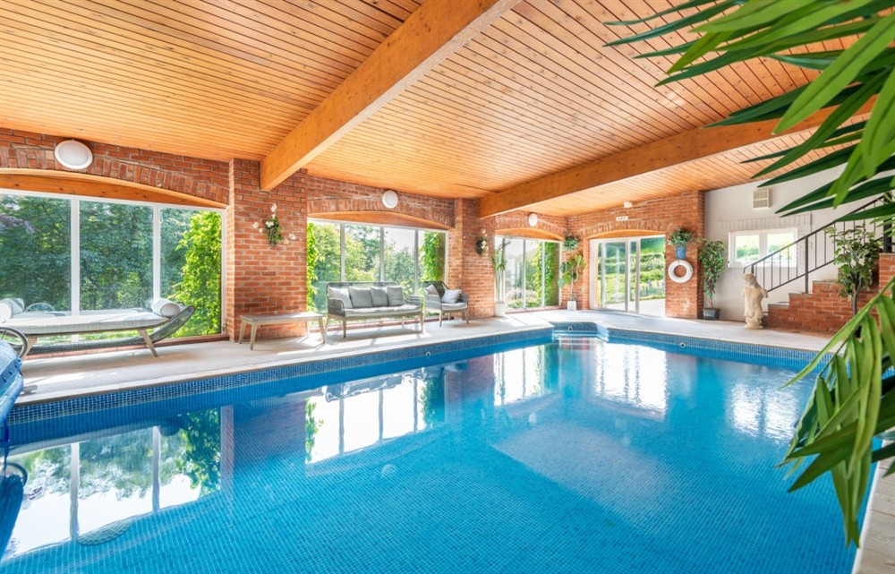 There is a pool