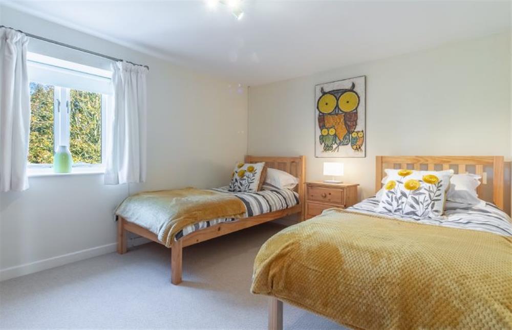 Twin bedroom at Ayres Cottage, Burnham Thorpe near Kings Lynn
