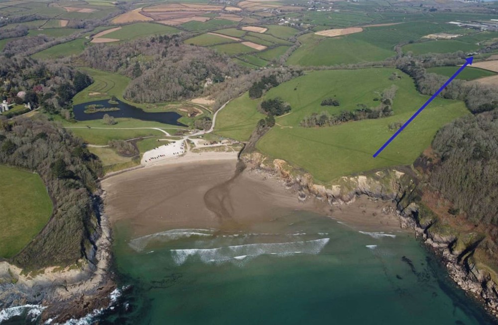 Beach at Babblebrook Cottage in Gorran, Cornwall