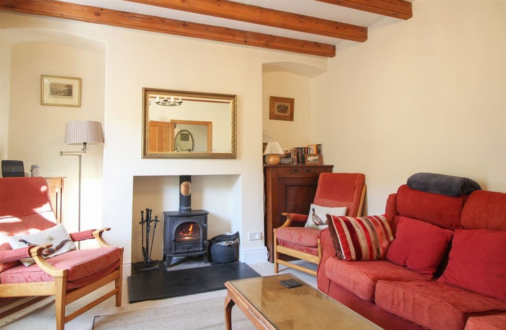 Living area at Babblebrook Cottage in Gorran, Cornwall