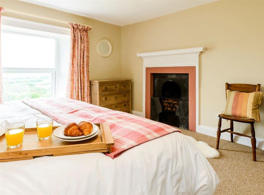 Serene bedroom with super kingsize bed (photo 2) at Backstone Bank Farmhouse in Wolsingham, near Stanhope, Durham