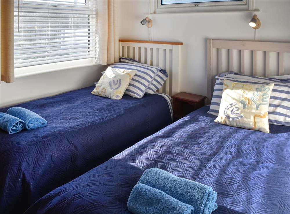 Twin bedroom at Bacton Beach House in Bacton, Norfolk