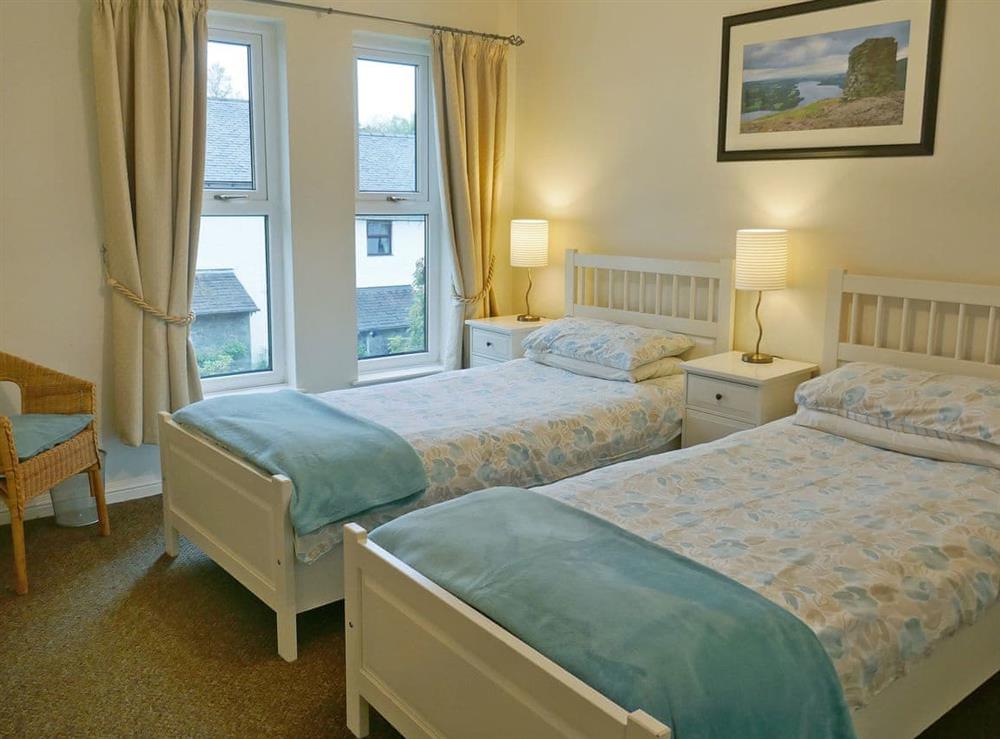 Twin bedroom at Badger Cottage in Ambleside, Cumbria