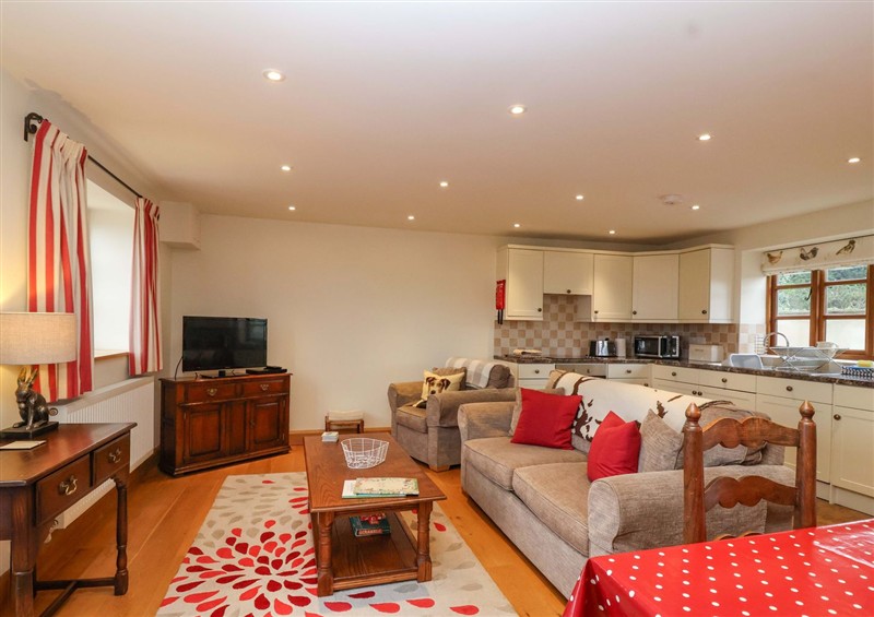 This is the living room at Badger Cottage, Babcary near Lydford-On-Fosse