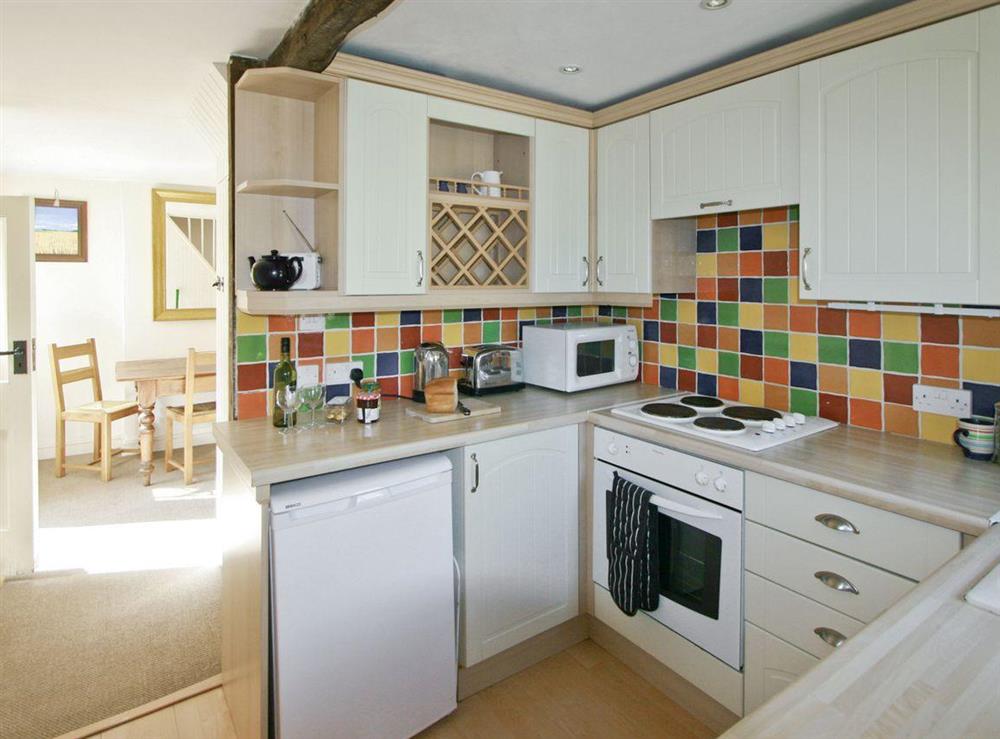Fully fitted kitchen at Badger Cottage in Kingham, Oxon., Oxfordshire