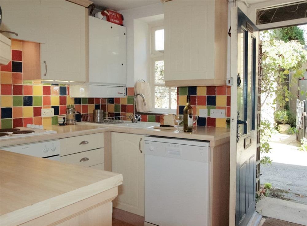 Well-appointed kitchen at Badger Cottage in Kingham, Oxon., Oxfordshire