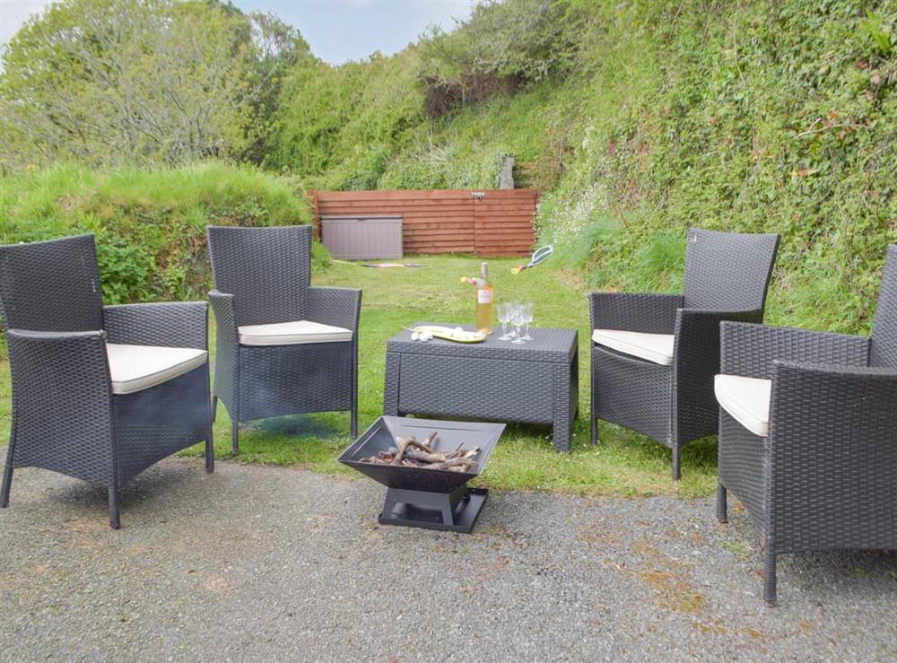Outdoor area at Badger Lodge in Burton, Dyfed