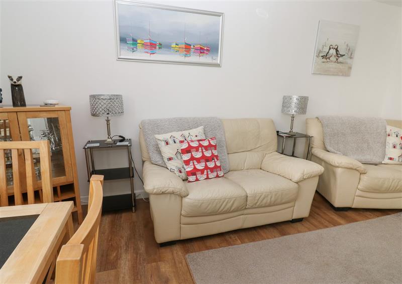 This is the living room at Badger Set, Trelawne near Pelynt