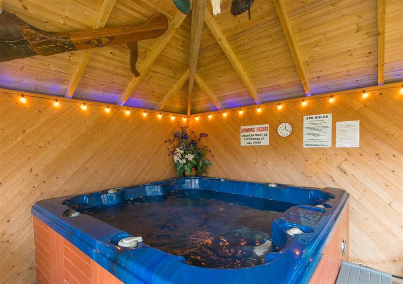 The hot tub at Badgers Watch, Portreath