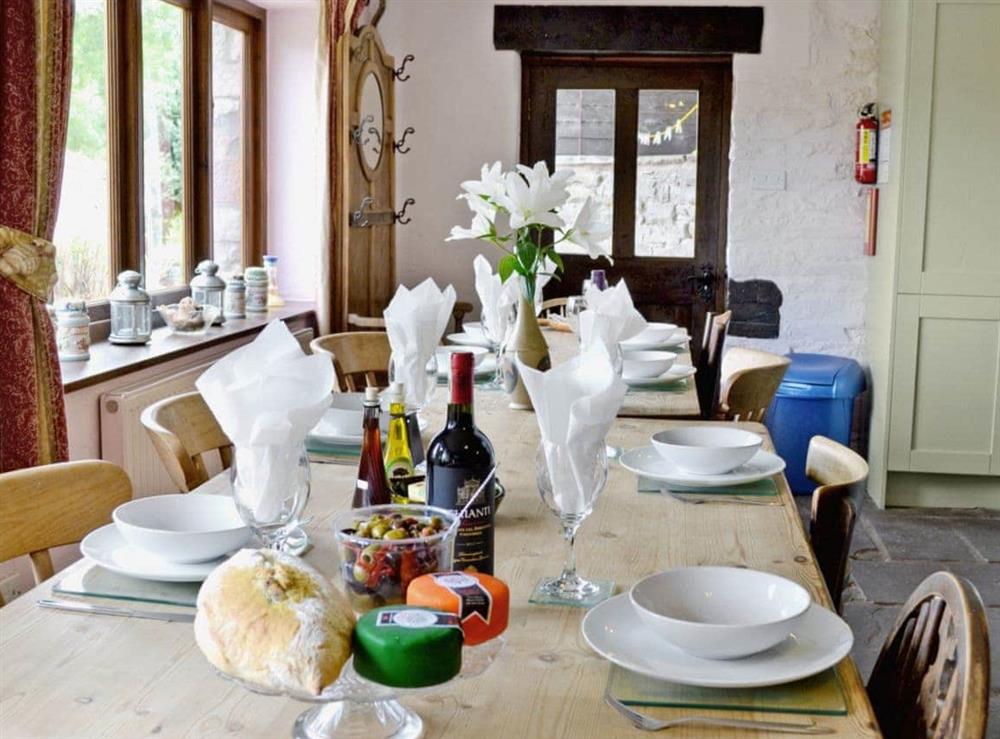 Dining Area at Bailey Cottage in Three Cocks, near Hay-on-Wye, Powys