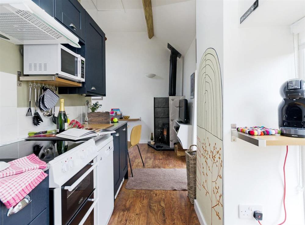 Contemporary styled kitchen area (photo 2) at Baileys Barn in Bonsall, near Matlock, Derbyshire