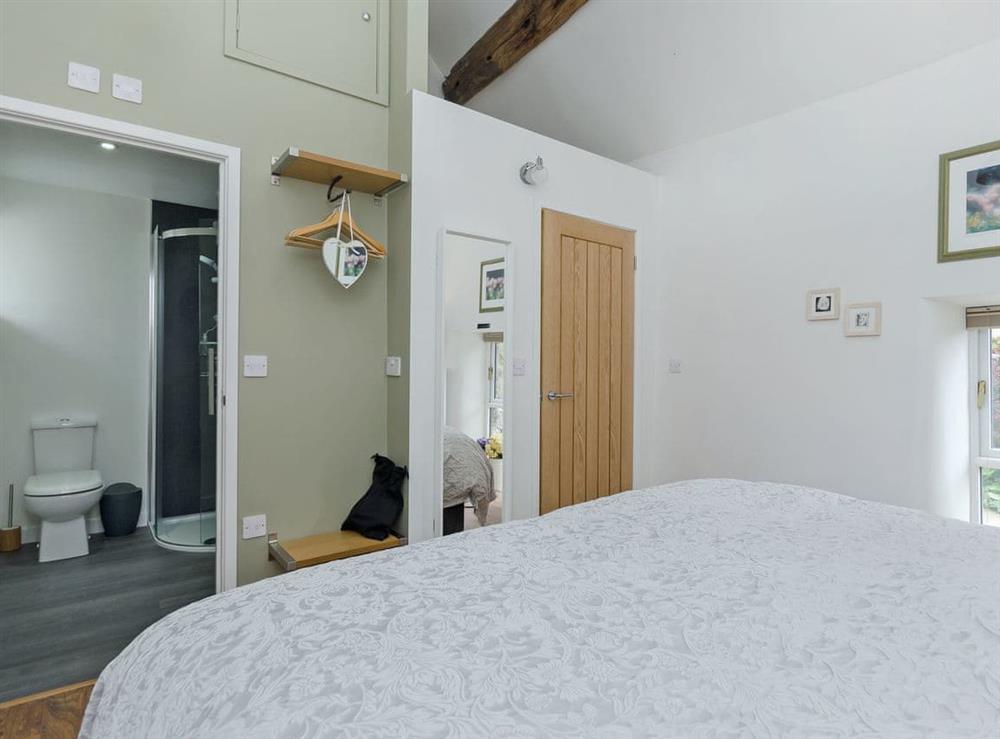 Romantic double bedroom with en-suite with shower room (photo 3) at Baileys Barn in Bonsall, near Matlock, Derbyshire
